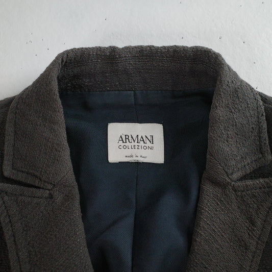 Armani Collezioni Size 46 Charcoal Women’s Coat Jacket Suit