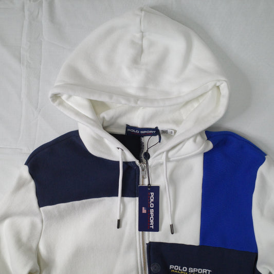 Polo Ralph Lauren Colour Block Multi Color Zip Hoodie Mens Small NWT