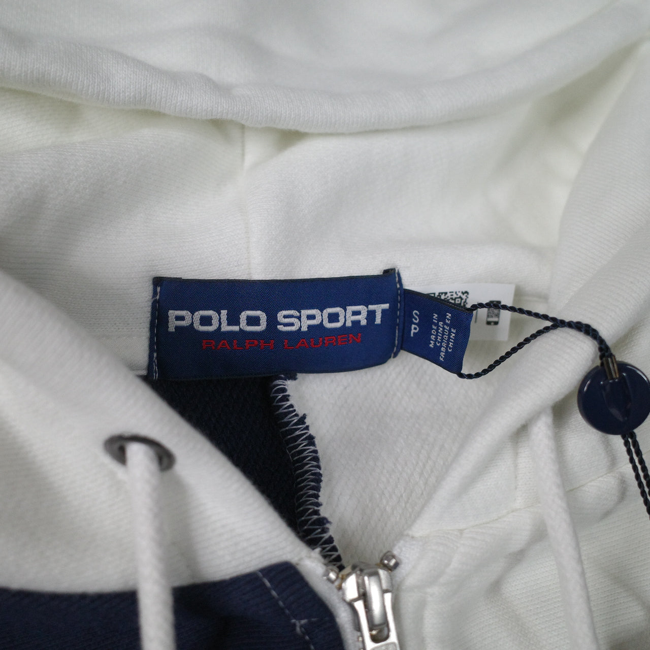 Polo Ralph Lauren Colour Block Multi Color Zip Hoodie Mens Small NWT