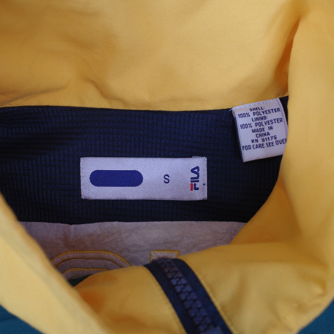 Fila Australia Track Australia Back Spellout Jacket Mens Small