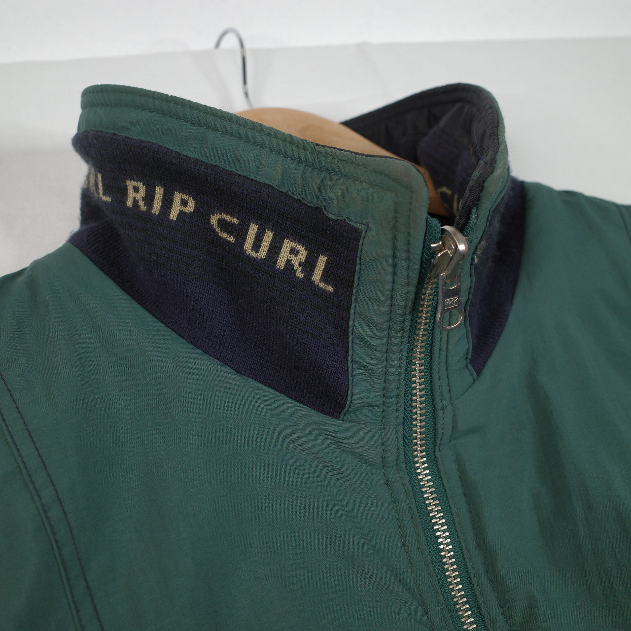 Vintage Ripcurl Green Navy 'The Search' Reversible Jacket 90's Size L Zip Up Jacket Mens Large
