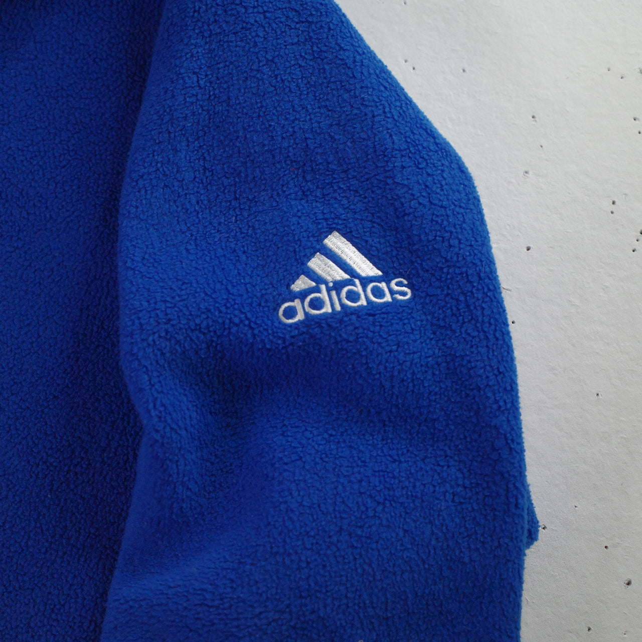 Vintage Adidas Trefoil Hoodie Fleece Vintage 1990s Mens Small Navy