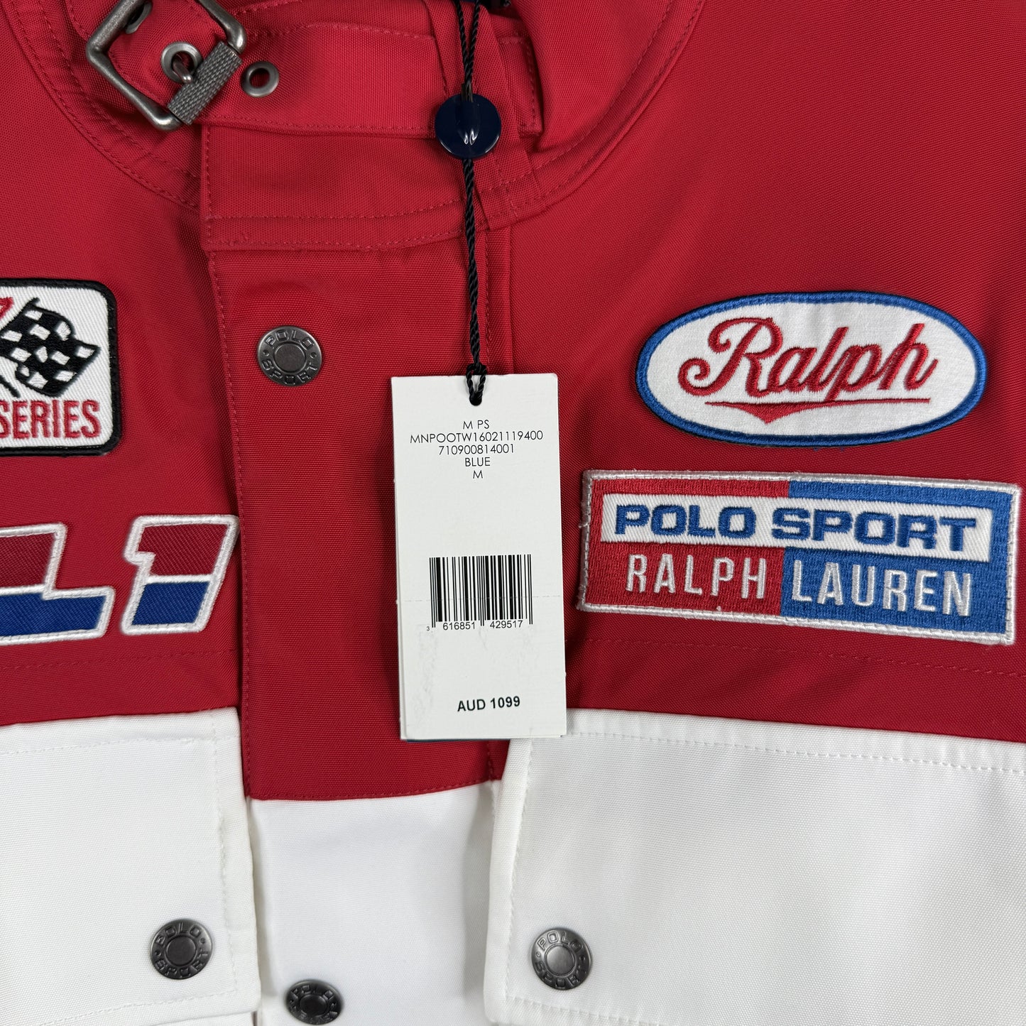 Polo Sport Ralph Lauren PRL1 Racing Series Jacket Mens Medium NWT