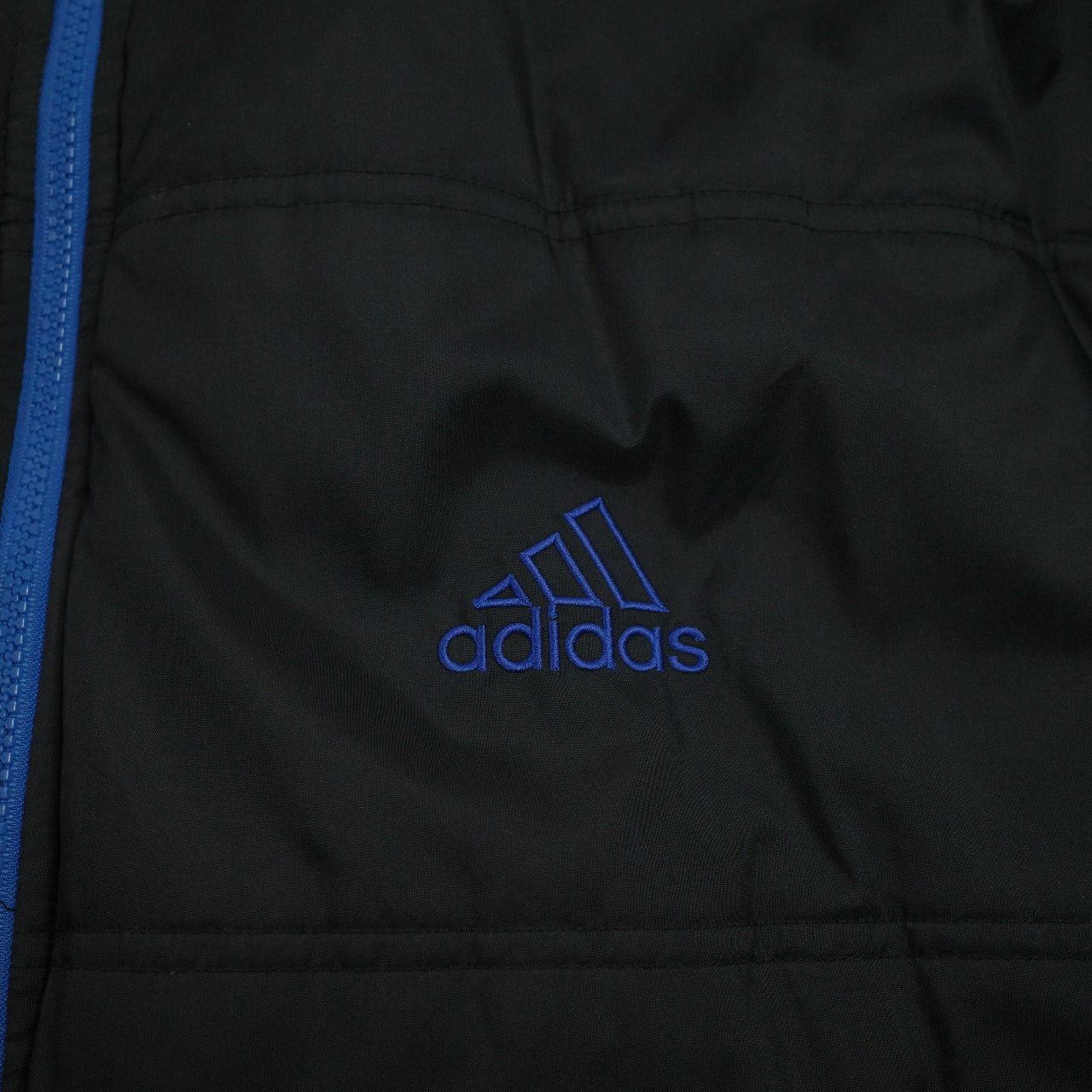 Vintage Adidas Puffer Jacket Size XL Blue Black Reversible 90s Y2K
