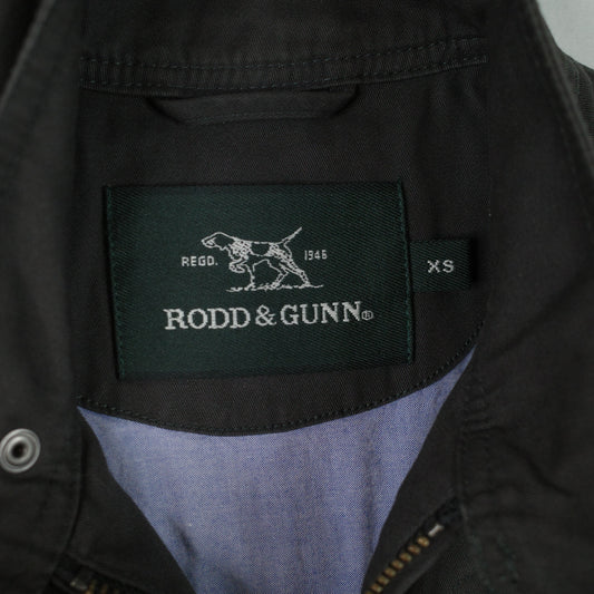 Rodd & Gunn Jacket Mens XS Pewter Cotton Armitage Full Zip Bomber