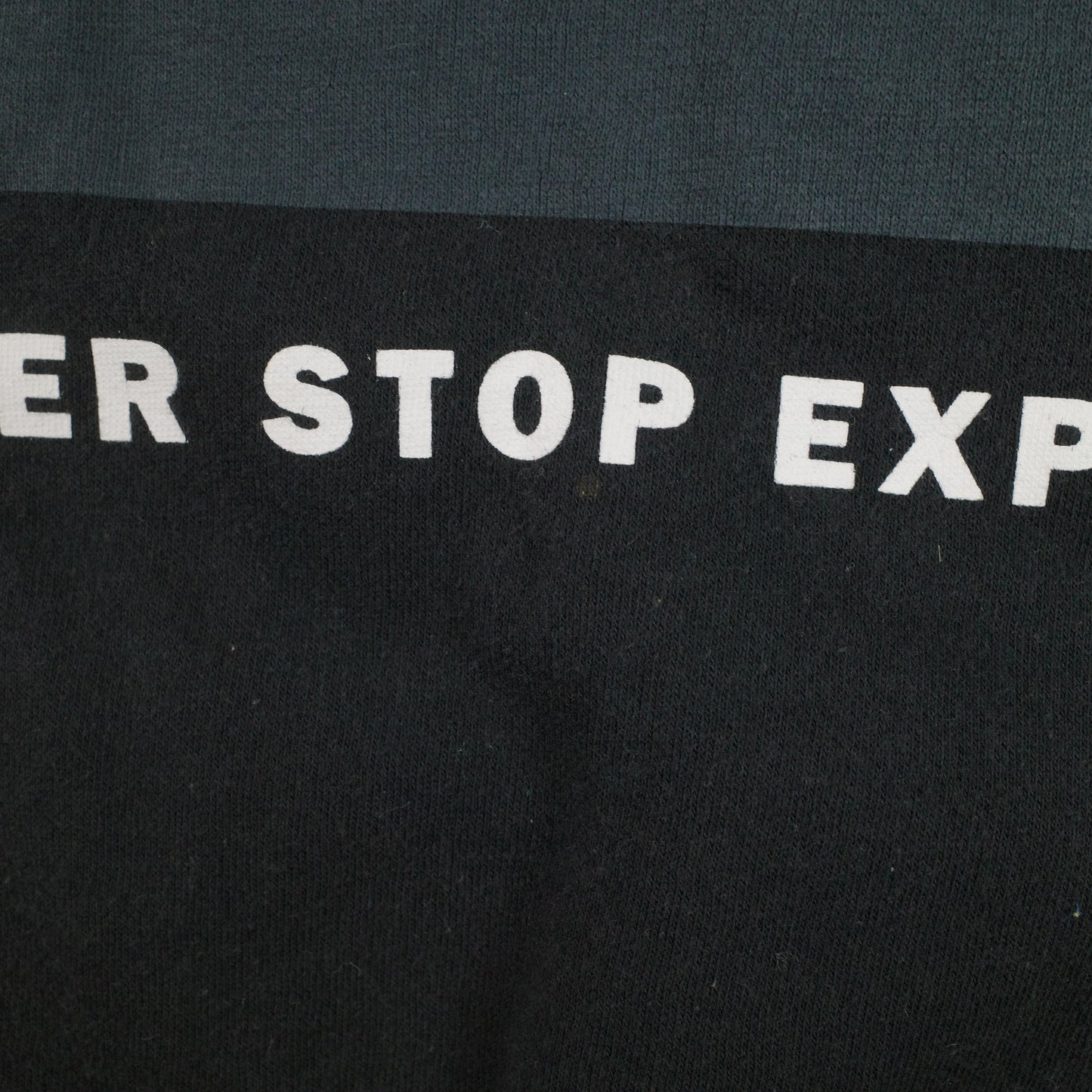 The North Face Graphic Never Stop Exploring Spell Out Black Men’s Small Hoodie