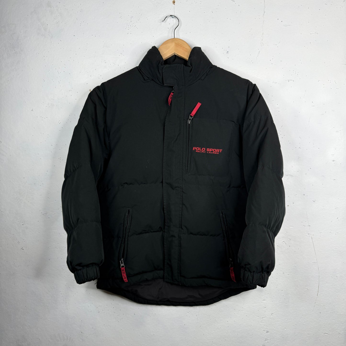 Polo Sport Ralph Lauren Vintage Black 67 Puffer Womens Medium