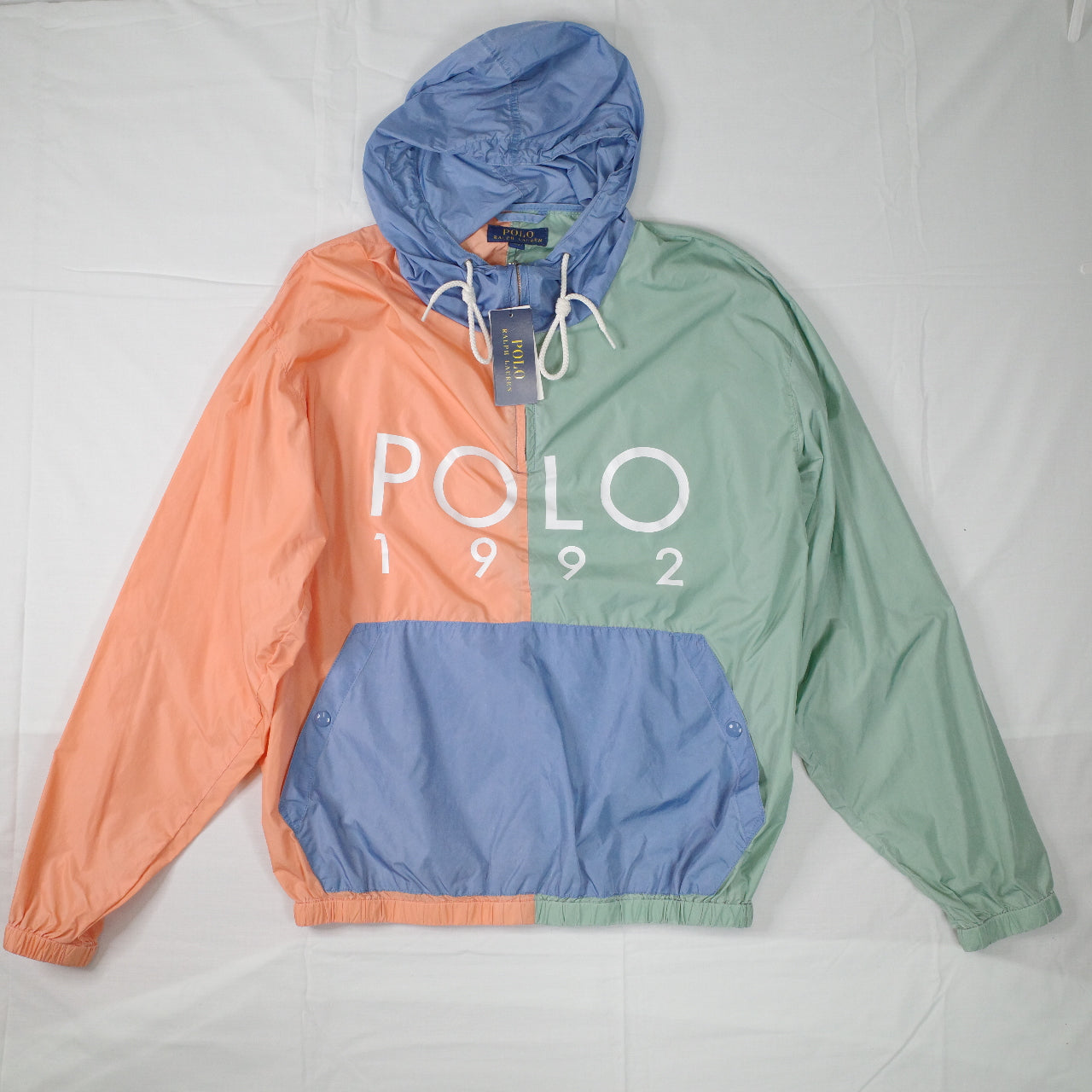 Polo Ralph Lauren Polo Sport Pastel 1992 Windbreaker Jacket Mens Medium NWT