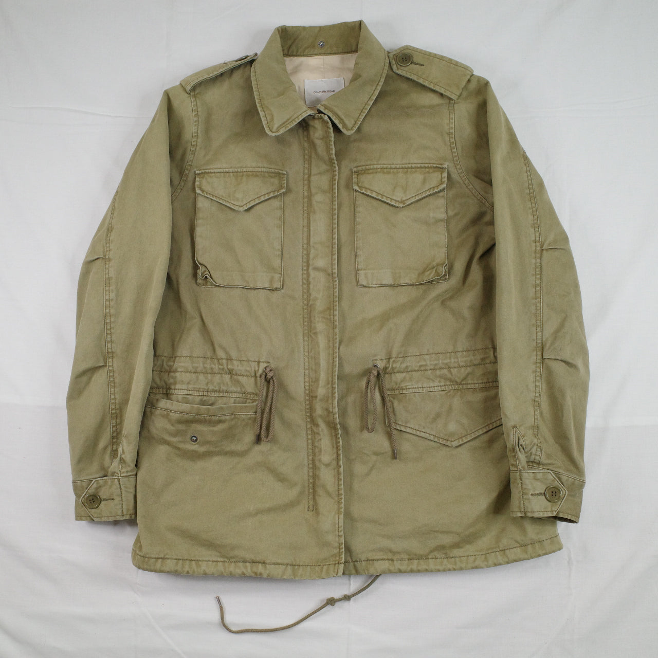Country Road Military Army Green Jacket Womens XL