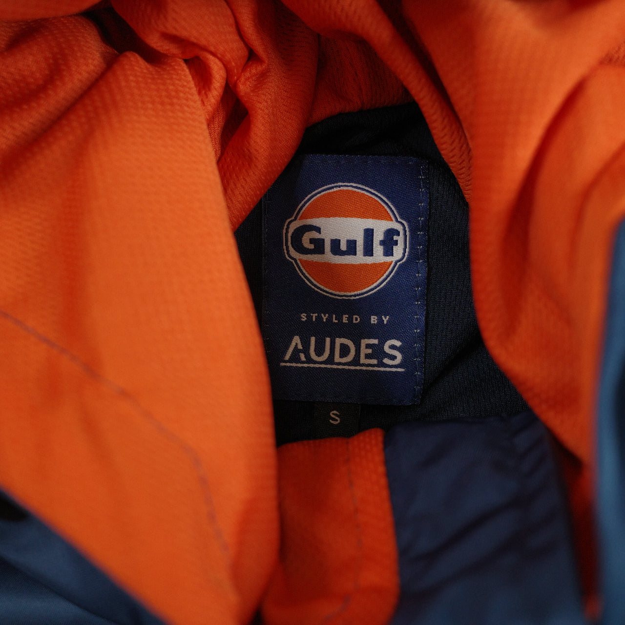 Gulf Racing 50th Anniversary Le Mans Win Striped Jacket Blue Mens Small