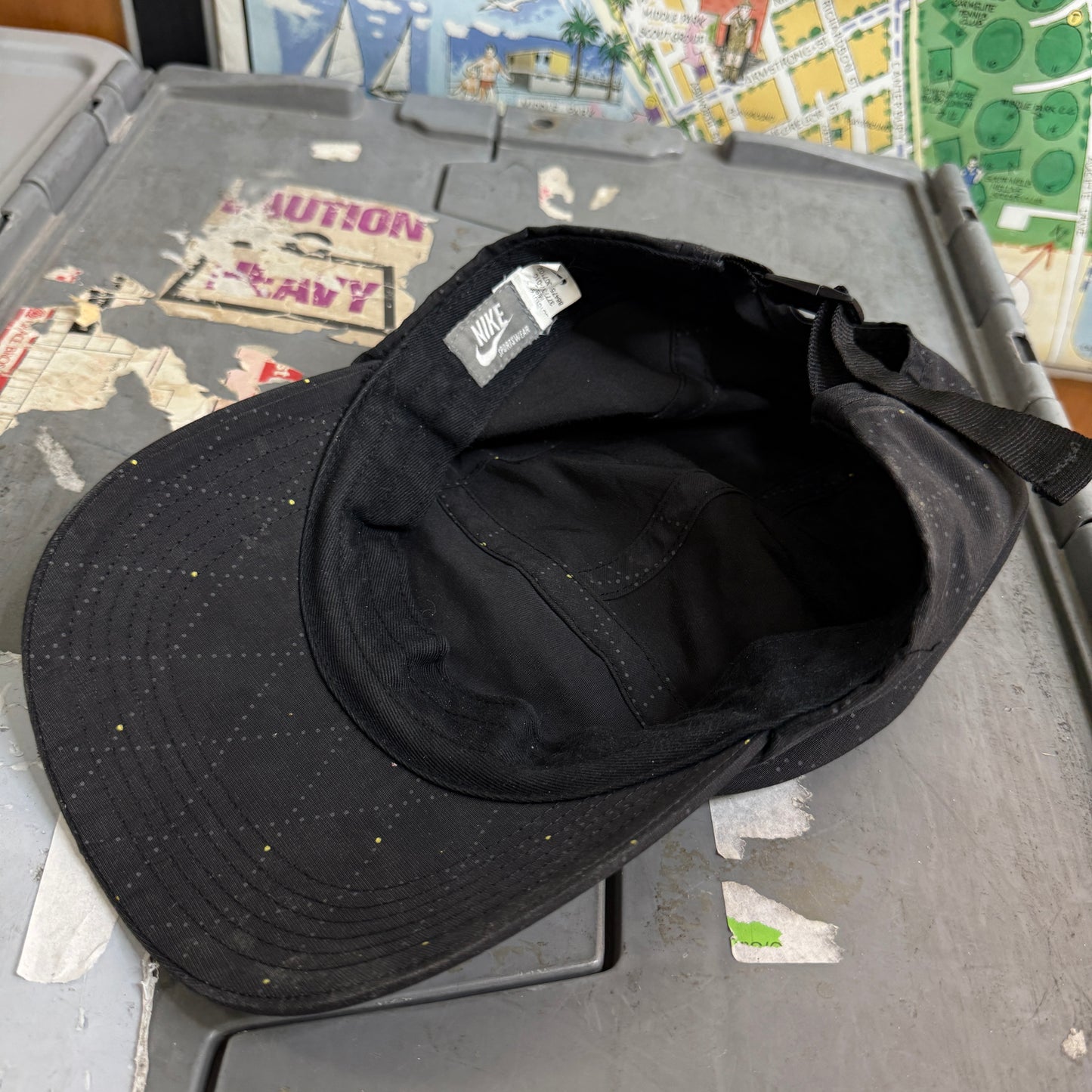 Aerobill Grey Nike Tag All Over Pattern Adjustable Small Cap Hat