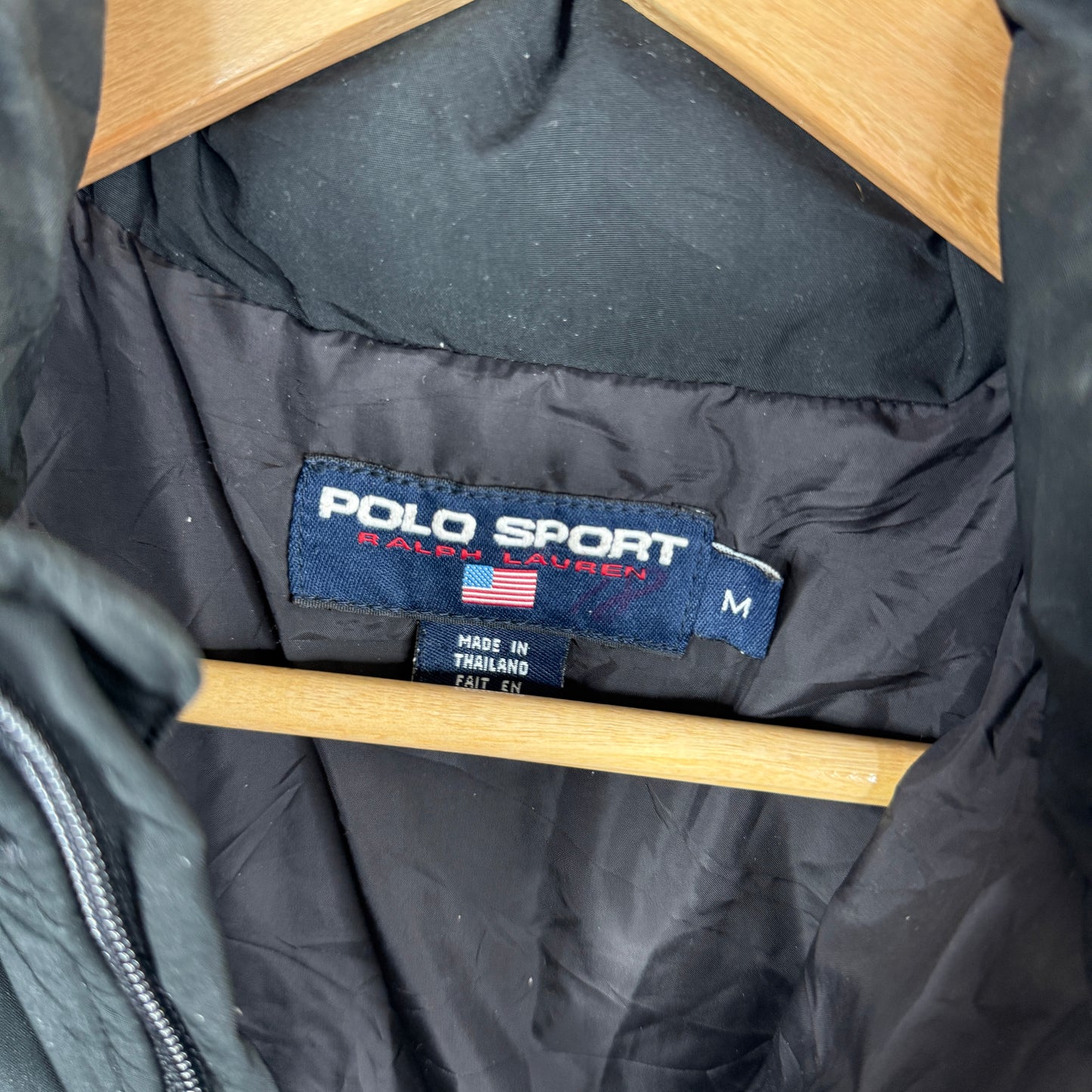 Polo Sport Ralph Lauren Vintage Black 67 Puffer Womens Medium