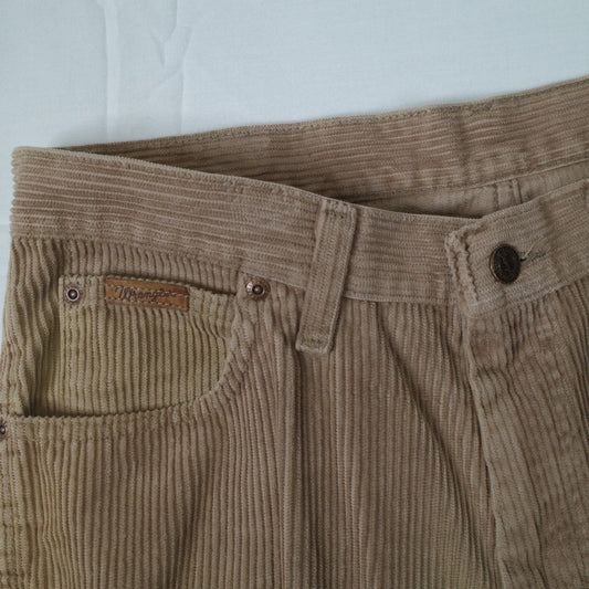 Vintage Wrangler Cord Tan Pants Waist 32 Length 30