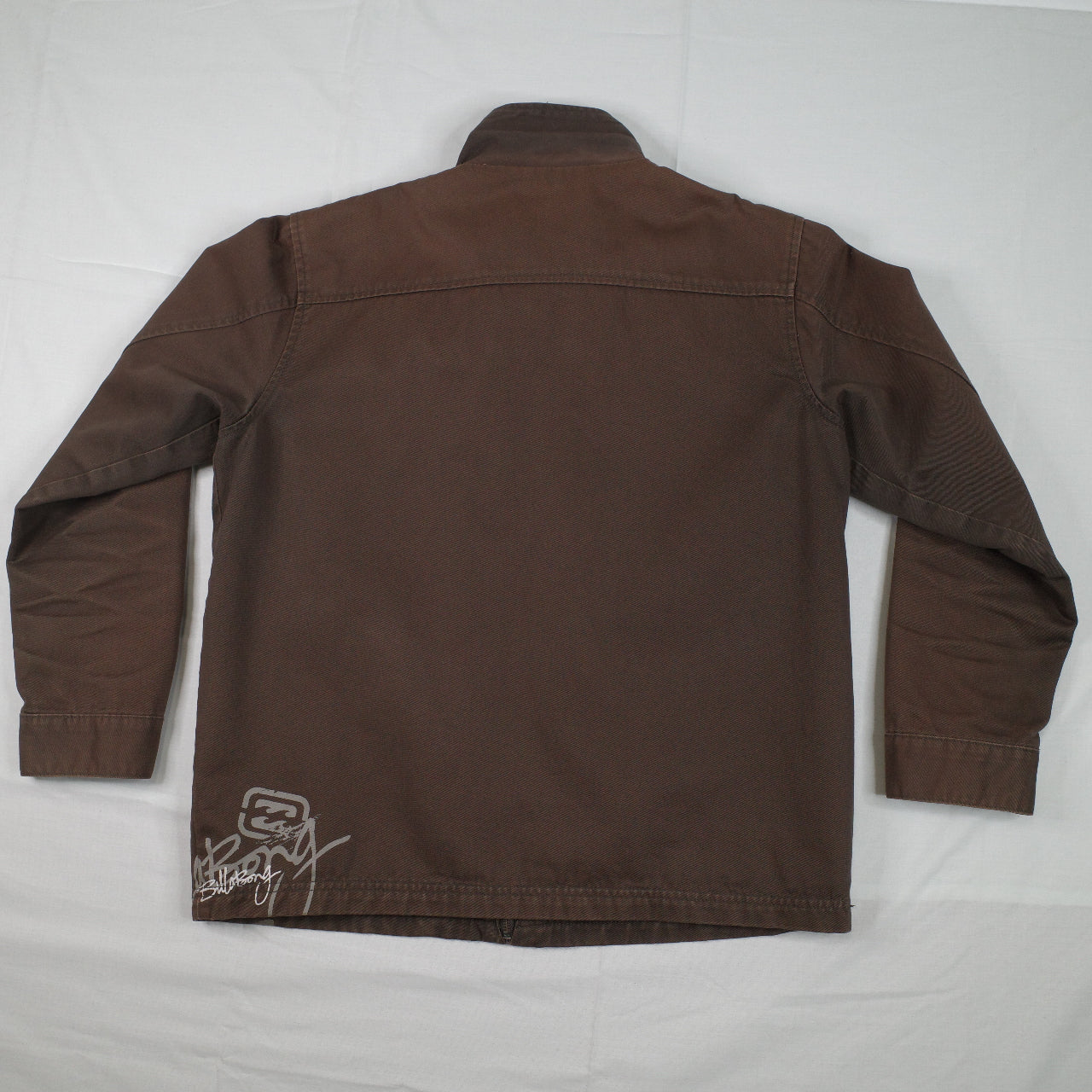 Billabong 2000's Brown Script Bomber Jacket Women's 18