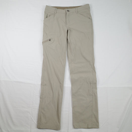 Patagonia Womens Pants Size 2 Khaki Beige Quandry Nylon Roll Up Hiking Pants