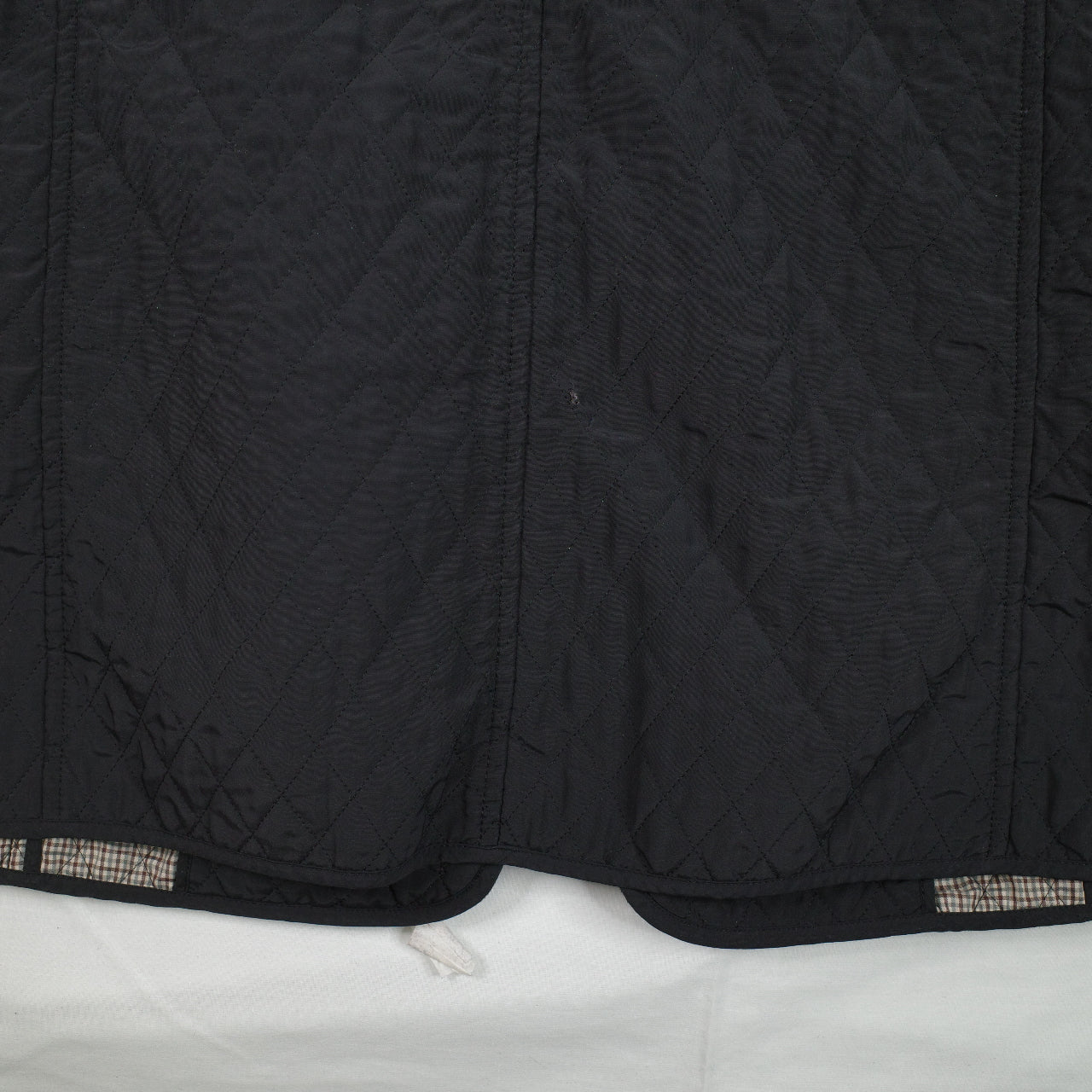 Max Mara Vintage Quilted Black Jacket Missing Buttoms Size 14