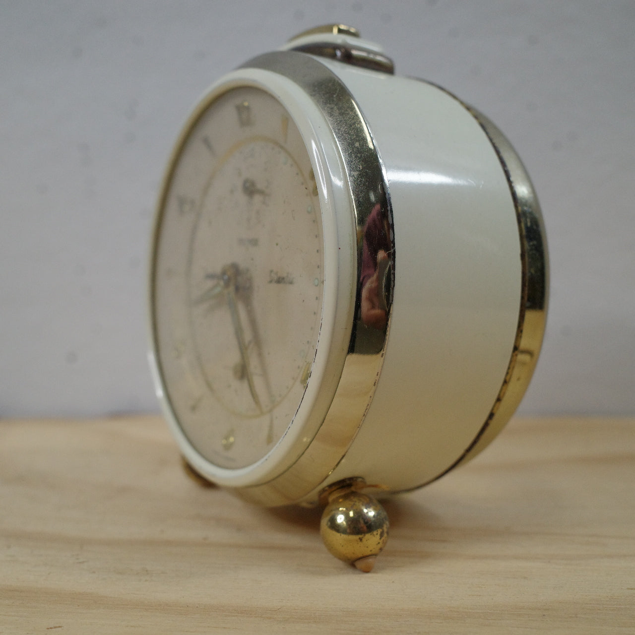 Vintage Junghans Trivox Silentic Silent-Tic Desk Alarm Clock German Made for parts