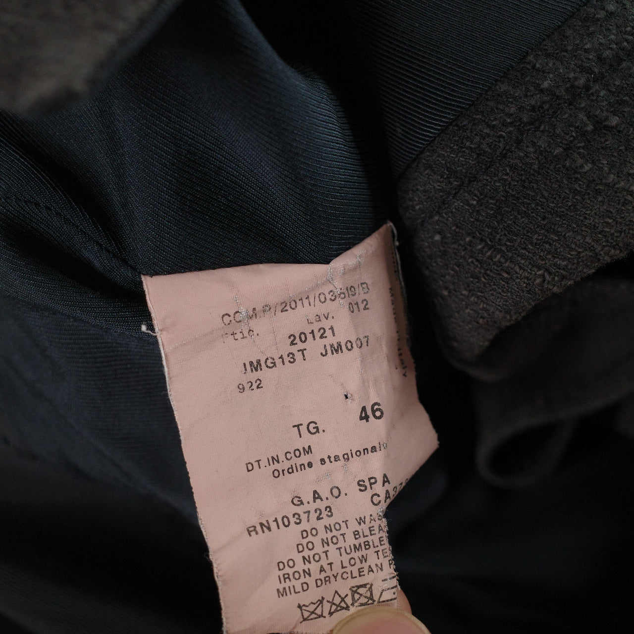 Armani Collezioni Size 46 Charcoal Women’s Coat Jacket Suit
