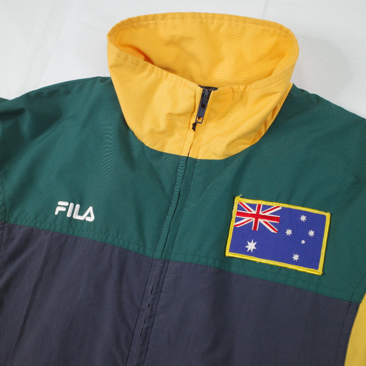 Fila Australia Track Australia Back Spellout Jacket Mens Small