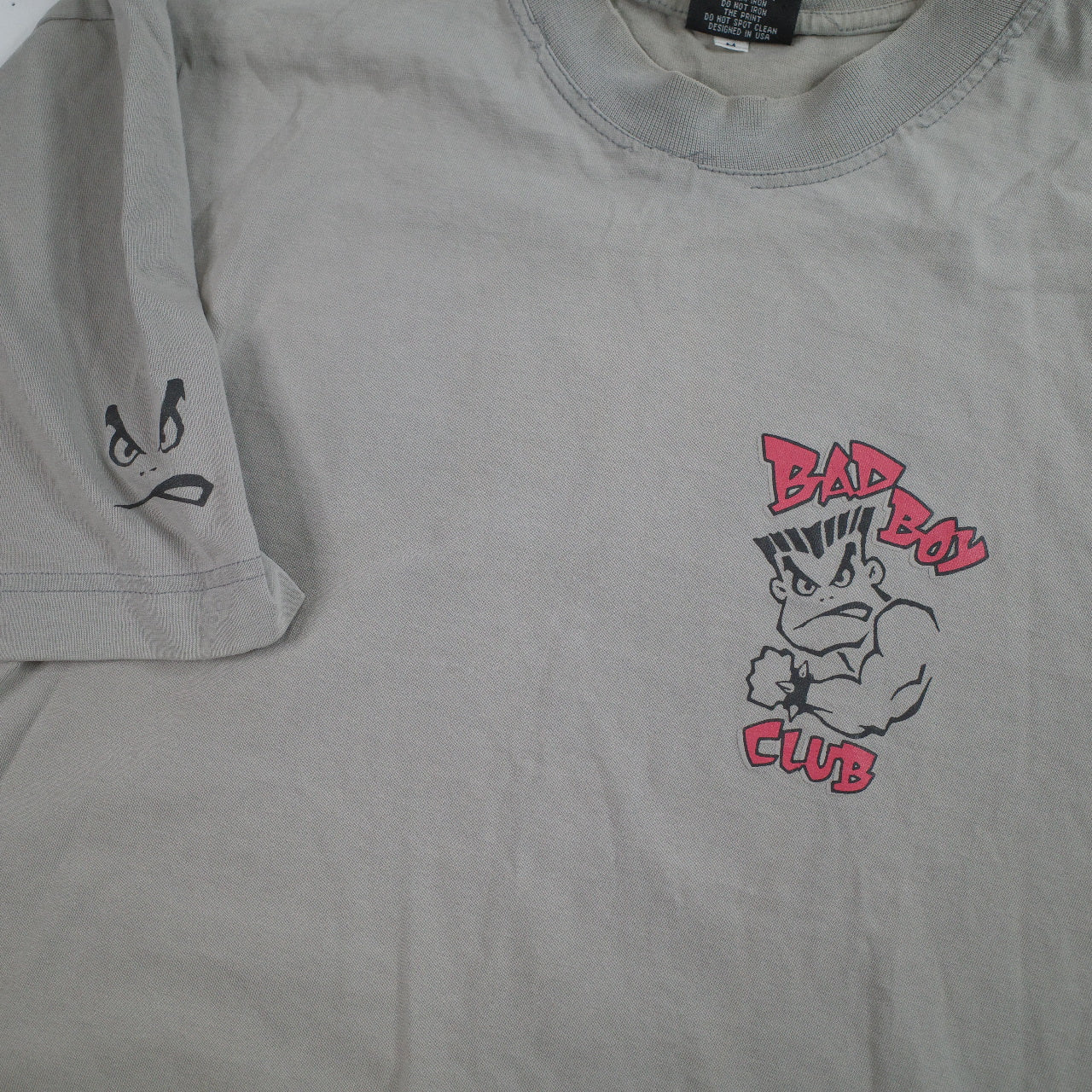 Vintage Lifes A Beach Bad Boy Club Shirt Size Medium Oversized Grey