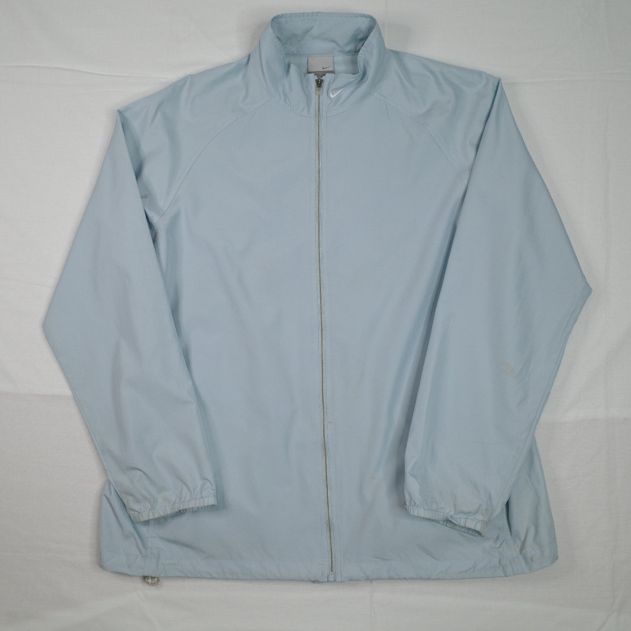 Vintage Nike Packable Baby Blue Track Zip Up Jacket Mens M