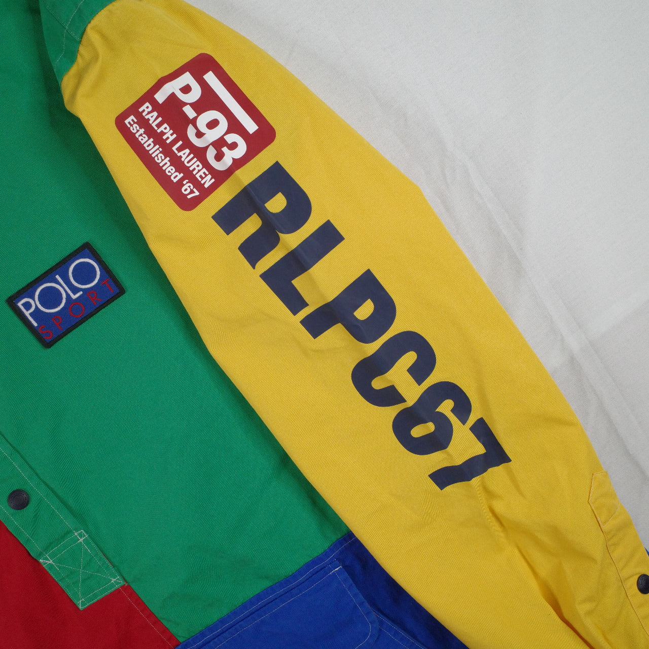 Polo Sport Ralph Lauren RLPC67 Saranac Lake P-93 Hoodie Colorblock Large NWT