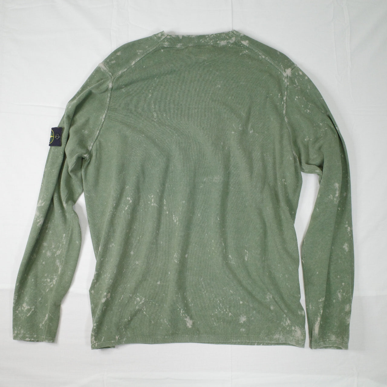 Stone Island OVD Acid Wash Green Thin Sweatshirt Crewneck XXL NWT