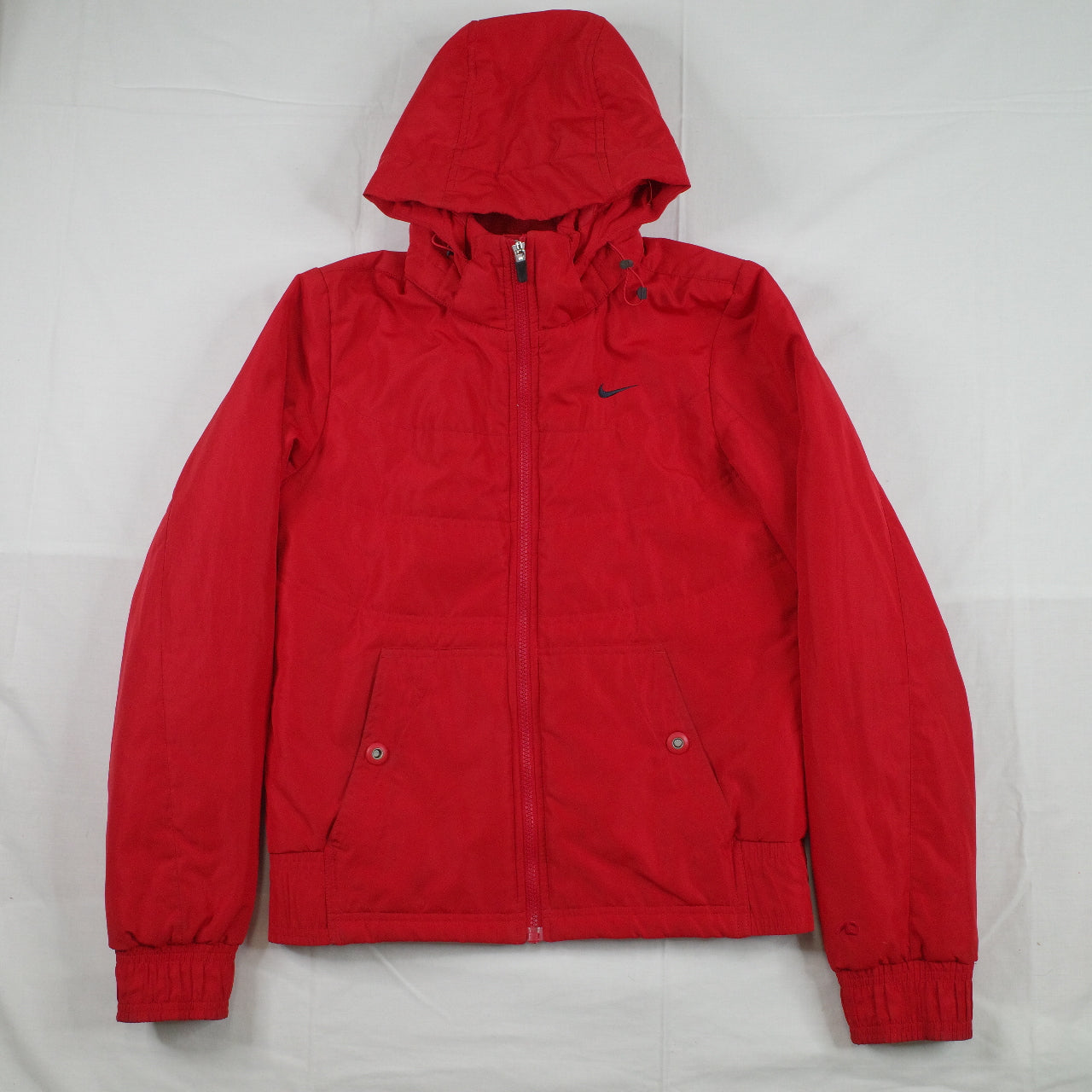 Vintage Nike Puffer Womens Small Red Detachable Hood