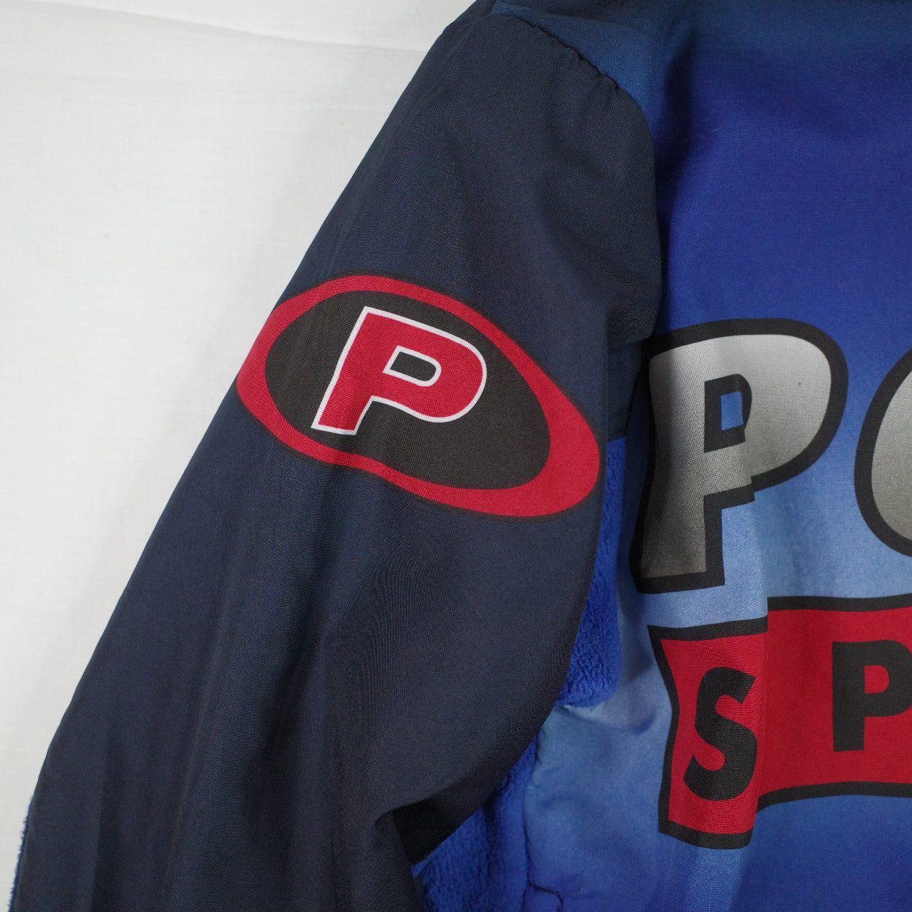 Vintage Polo Sport Ralph Lauren Pepsi Cycling Jacket Fleece Lined RARE Mens Medium