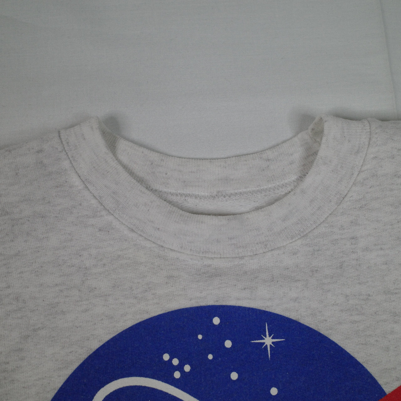 Vintage Nasa Crewneck Grey Mens Small