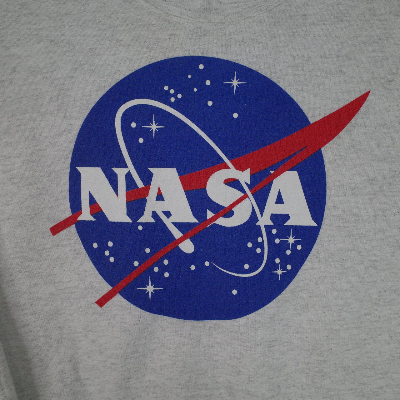 Vintage Nasa Crewneck Grey Mens Small