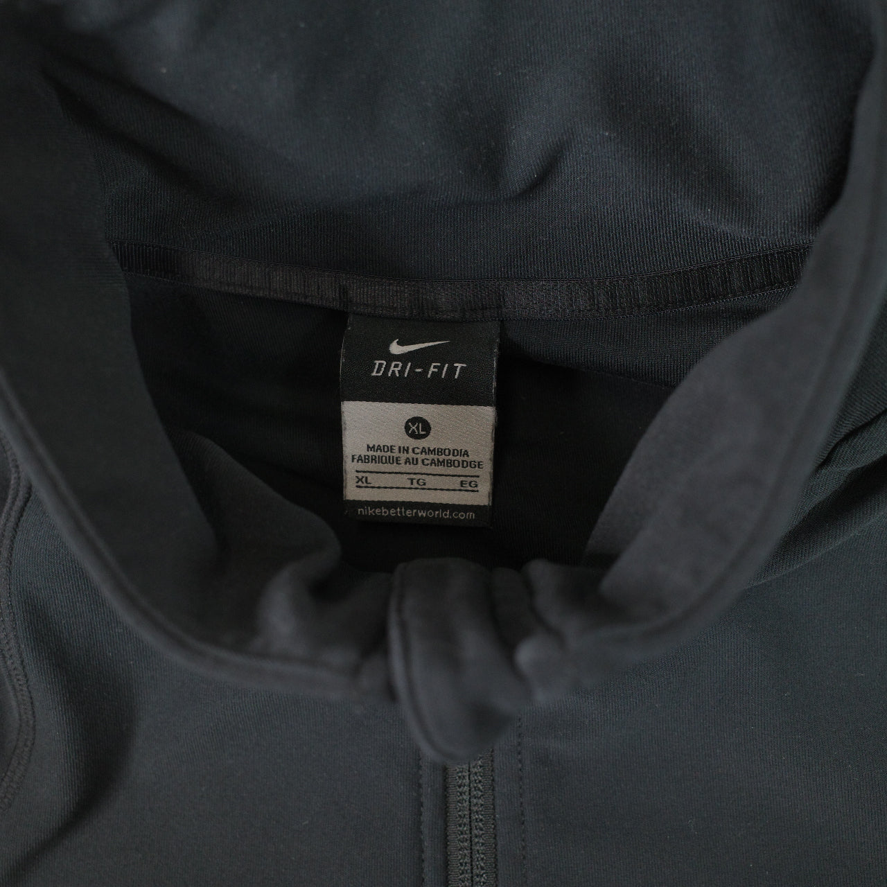 Nike Dri Fit Zip Track Jacket Black Womens XL