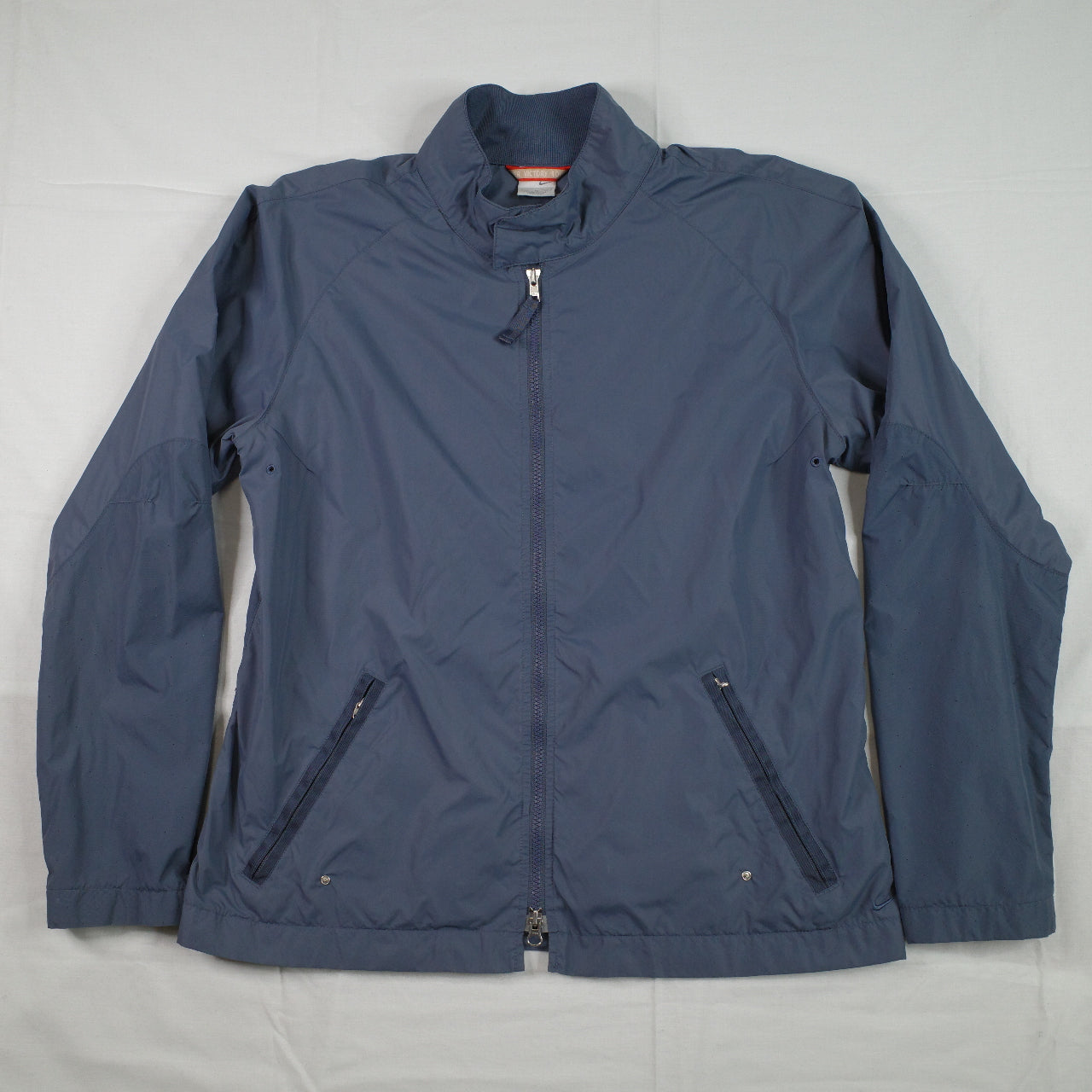 Vintage 90s Blue Nike Nylon Sportswear Zip Up Jacket Bomber Men's XL