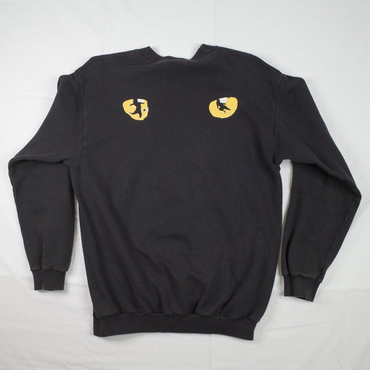 Vintage 1981 Cats Broadway Show Black Crewneck Mens Medium