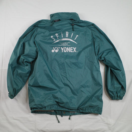 Vintage Yonex Spirit Coach Hooded Zip Up Button Jacket Mens Medium