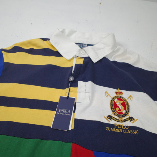 Polo Ralph Lauren Polo Crest Rugby Long Sleeve Summer Mens XL NWT