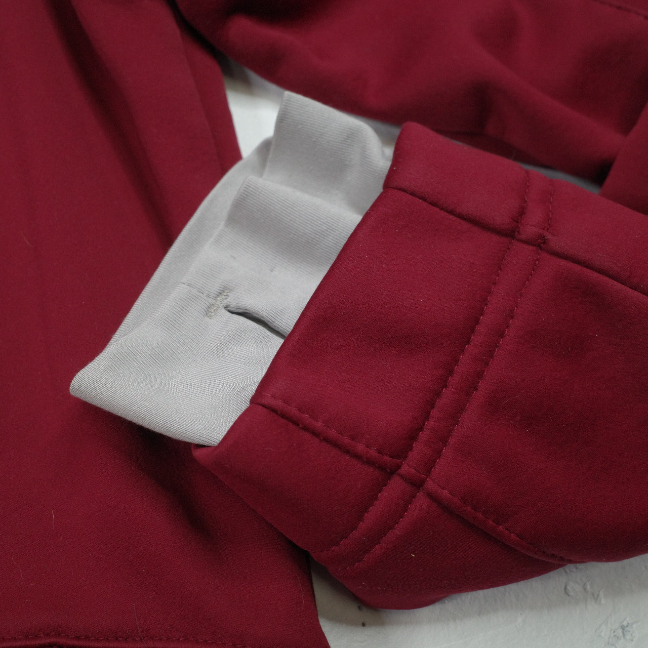 Kathmandu Women's Softshell Maroon Jacket Hooded Full Zipper Fleece Lined Women's 10
