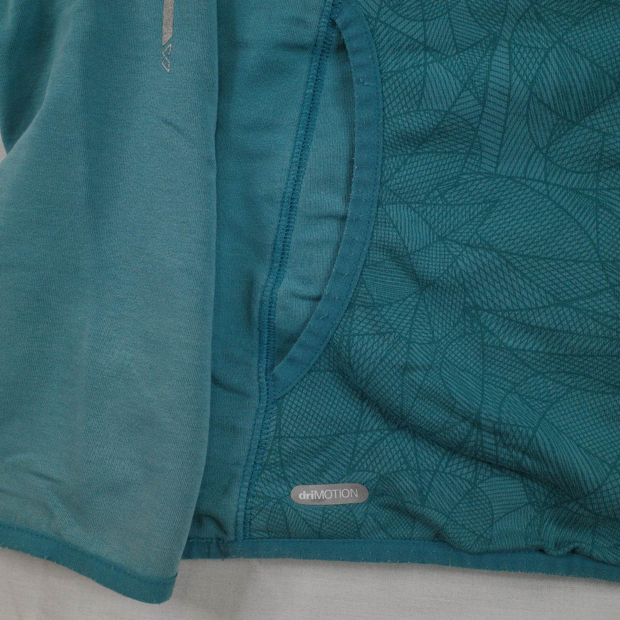 Kathmandu DriMotion Jacket Blue Hooded Green Womens Small