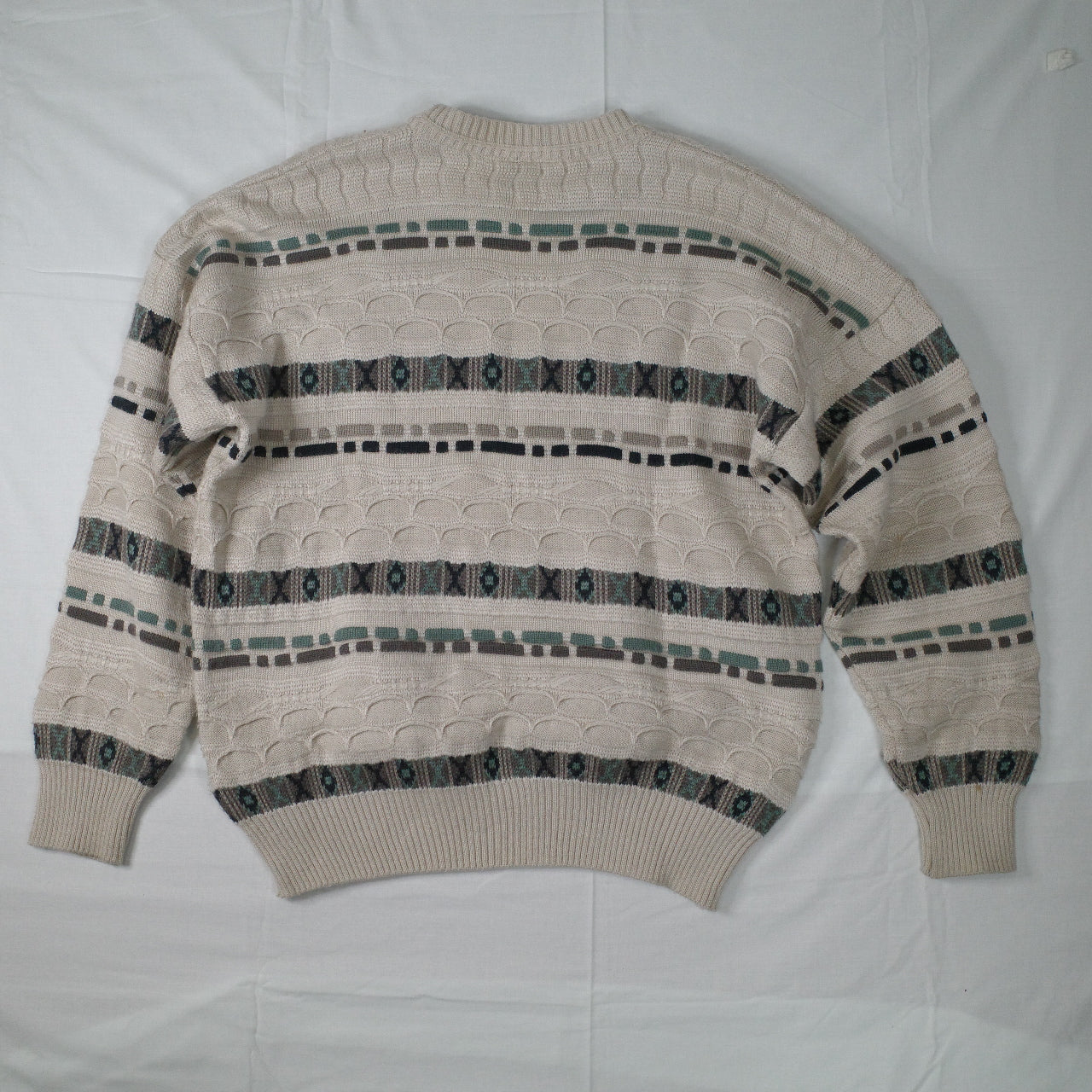 Rapp Knitwear Coogi Inspired Crewneck Australia Made Mens Medium