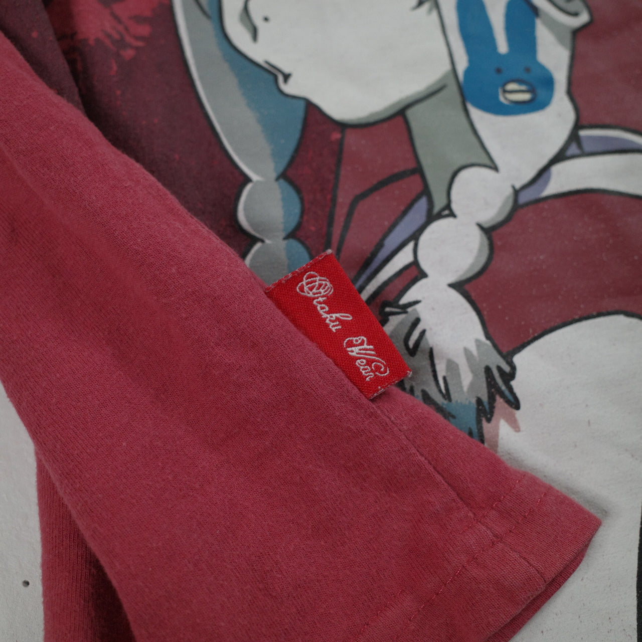 Vintage Samurai Champloo Anime Madman Otaku Wear 00's Faded Red Australia Release Small