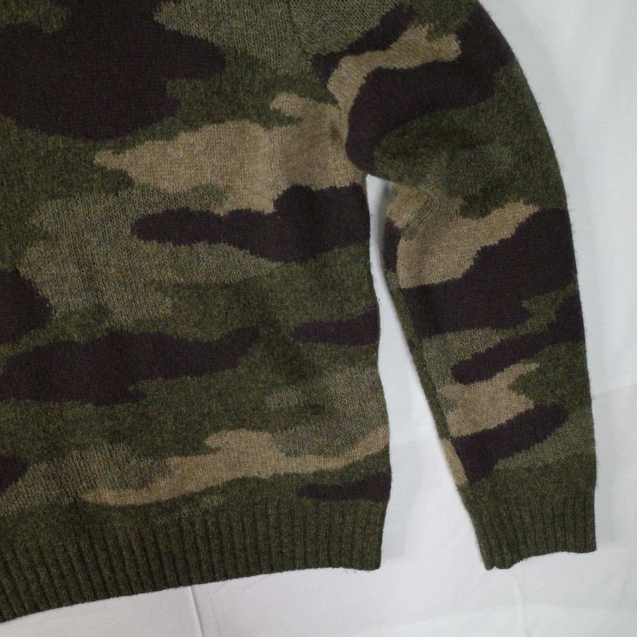 Polo Ralph Lauren Knit Camo Sweater Wool Mens Small