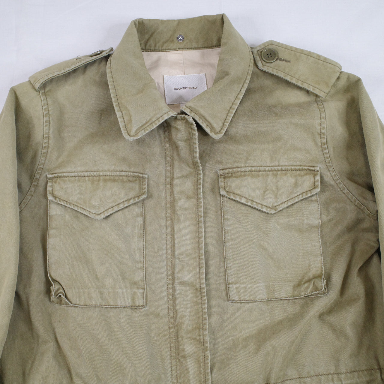 Country Road Military Army Green Jacket Womens XL