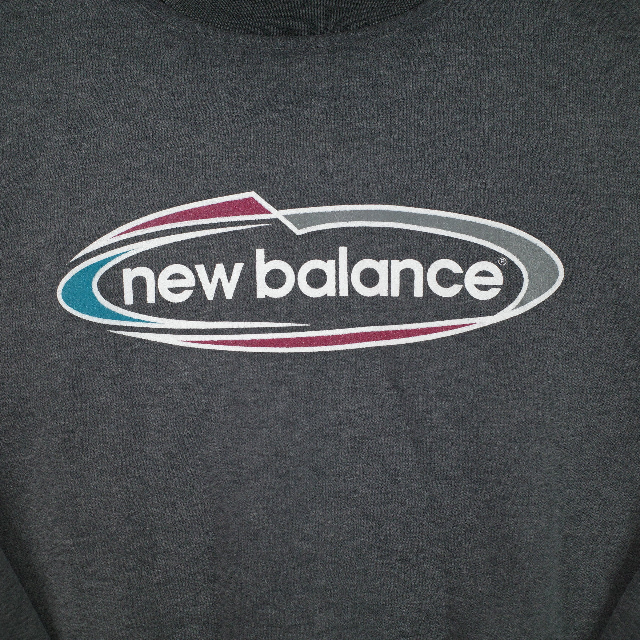 New Balance 90's Made In Austalia Faded Grey Crewneck Spellout Men's Small