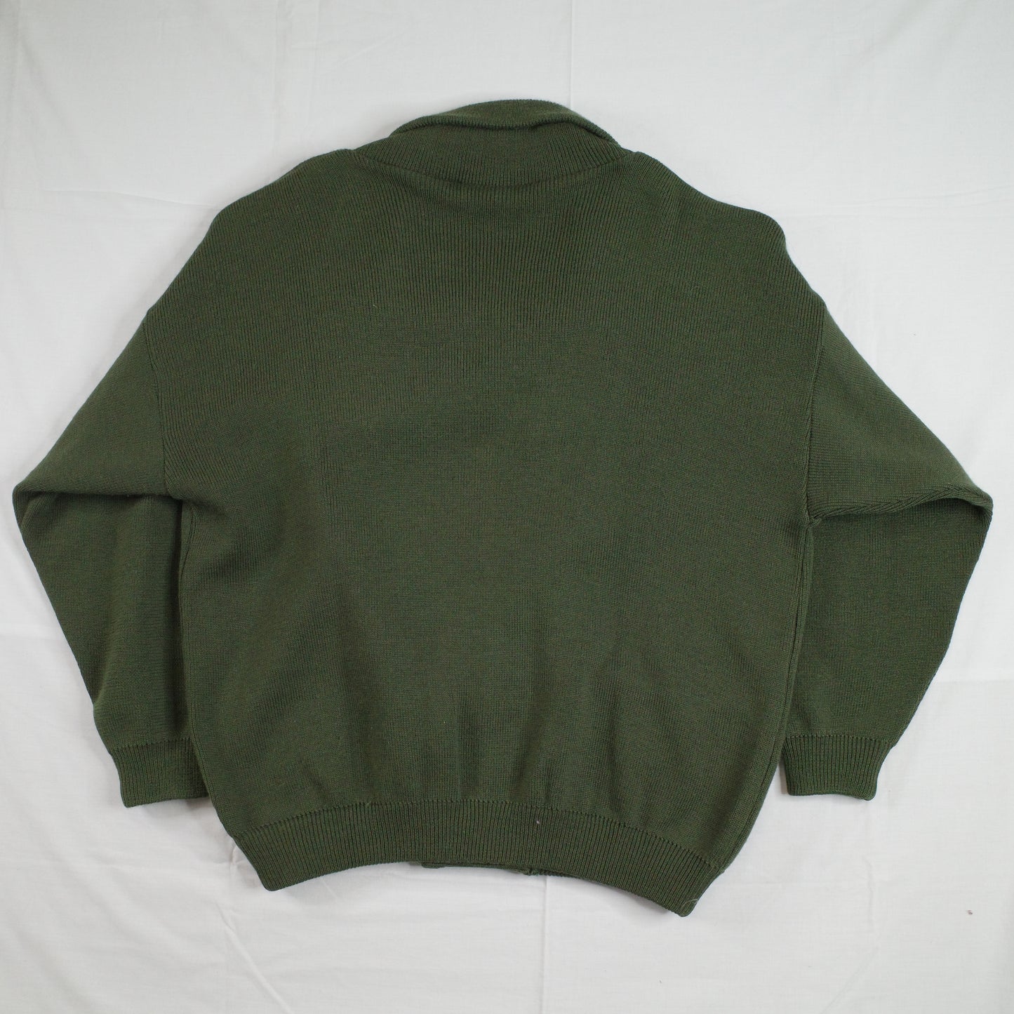 Aklanda 100% Wool Shawl Collar Cardigan Sweater Mens Medium