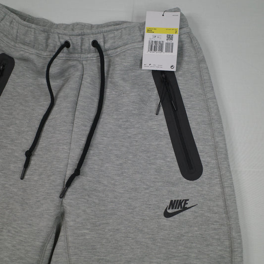 New Nike Tech Men's Fleece Open Hem Grey Track Pants Mens Small RRP