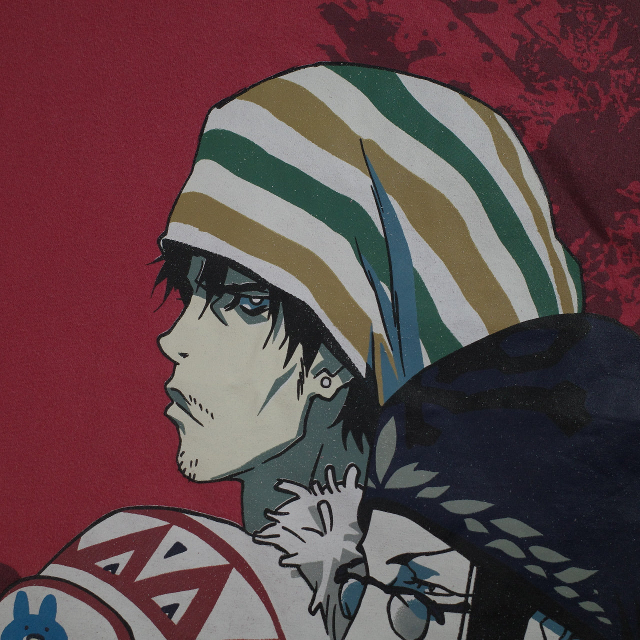 Vintage Samurai Champloo Anime Madman Otaku Wear 00's Faded Red Australia Release Small