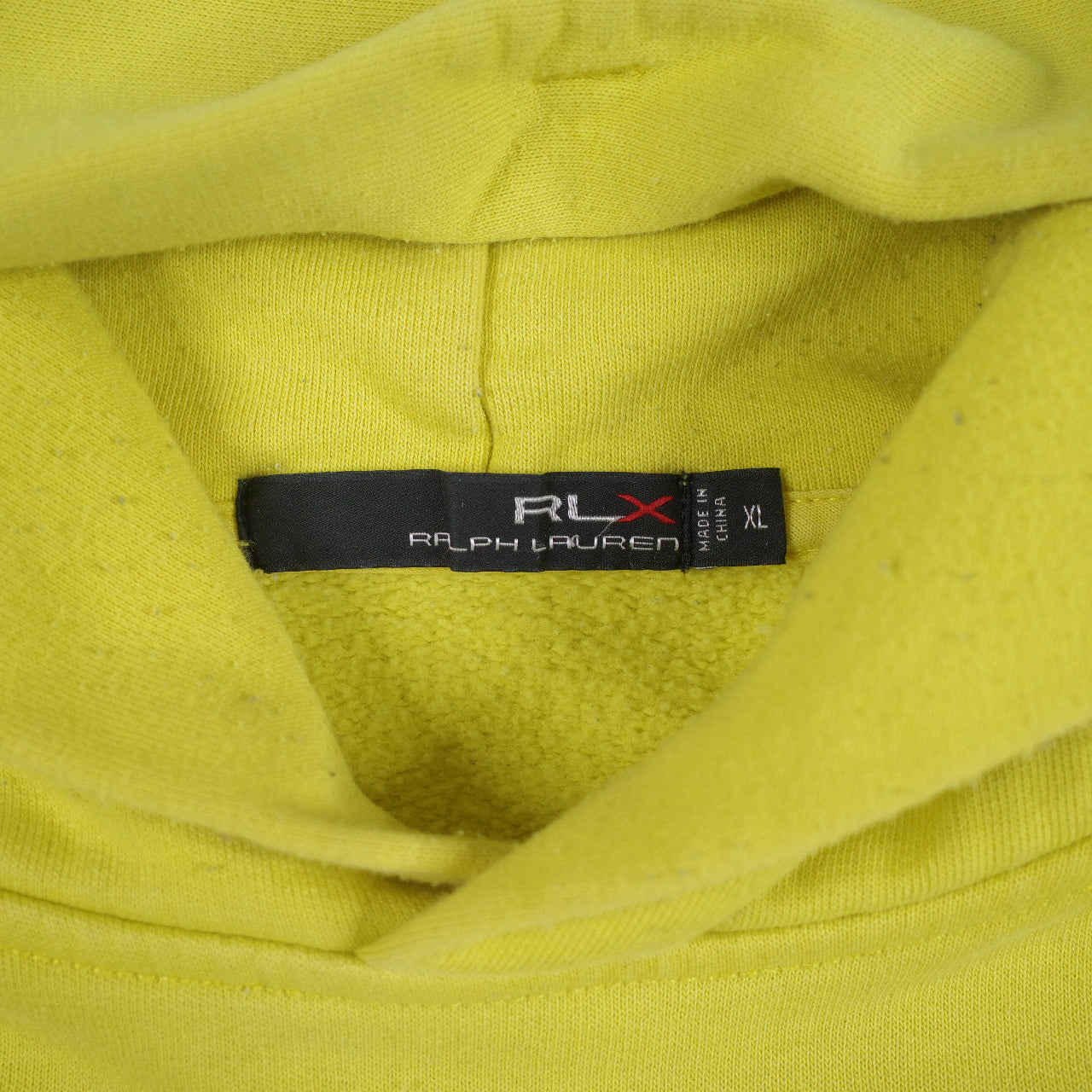 RLX Alpine Ski Technology Yellow RLX67 Ralph Lauren Hoodie Mens XL