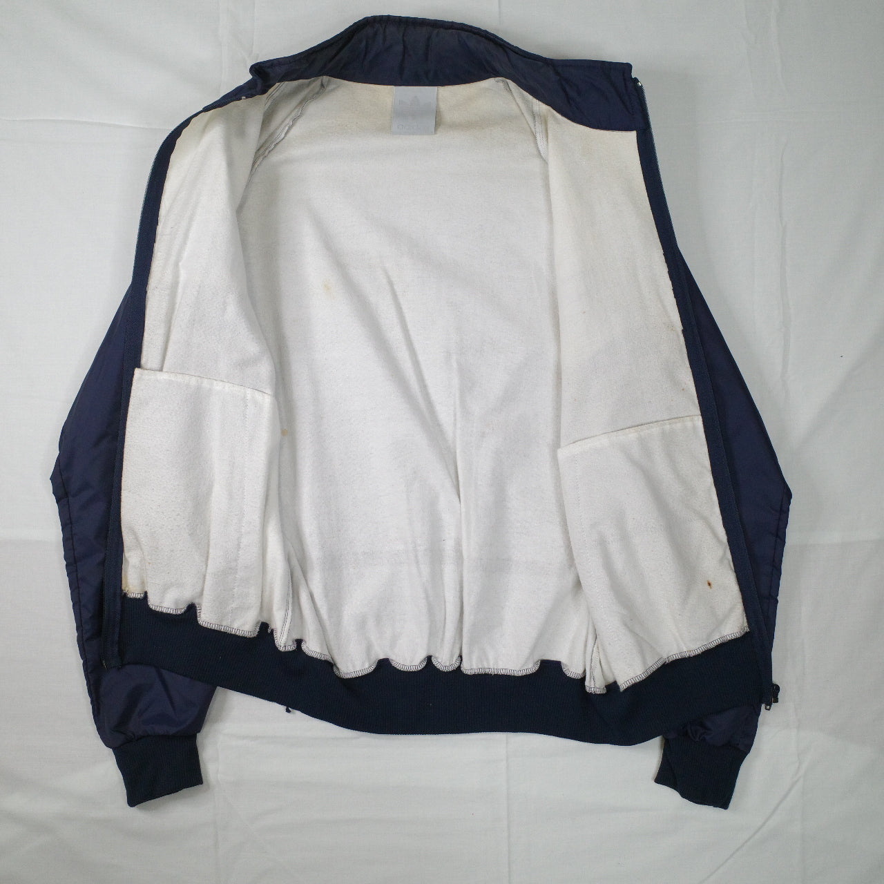 Vintage Adidas 90's New Zealand Made Blue White Lined Track Set Jacket Pants Mens Medium