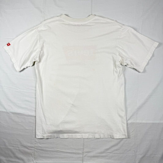 Vintage Levis Knitwear White T-Shirt Single Stitch Mens Large