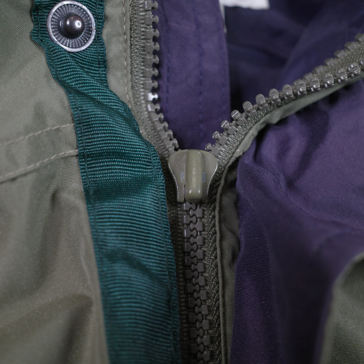 Columbia Bugaboo Olive Black Winter Jacket Radial Sleeve Mens Small Damaged Zip